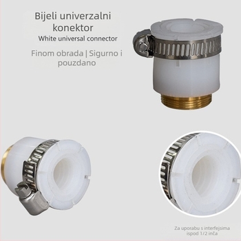 Konektor za filtr vode, model syp-01, materijal silikon-ABS, za slavinu, univerzalni adapter