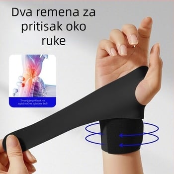 Podešavajući držač zapešća od spandexa – tanak dizajn, za badminton, univerzalna primjena (Materijal: spandex; Sport: badminton; Kategorija: držač zapešća; Primjena: univerzalna)