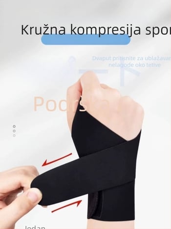 Podešavajući držač zapešća od spandexa – tanak dizajn, za badminton, univerzalna primjena (Materijal: spandex; Sport: badminton; Kategorija: držač zapešća; Primjena: univerzalna)