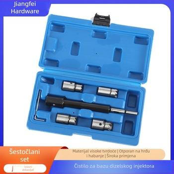 6-dijelni set alata za reamer i čišćenje baze dizelskog ubrizgivača za auto popravak — Jiangfei Hardware