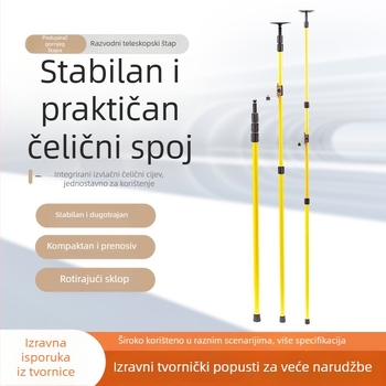 Teleskopska šipka za lasersku razinu od željeznog legura, podesivi zidni dodatak