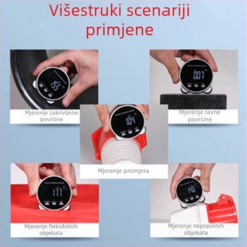 Tuomei elektronički digitalni valjkasti mjerni alat — mjerenje radijusa i cilindričnih zakrivljenih površina, ravnih i neravnih površina, višenamjenski mjerni alat