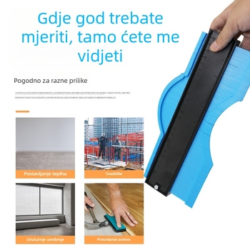 Konturni mjerni ravnalo za stolarstvo, profilni mjerni alat