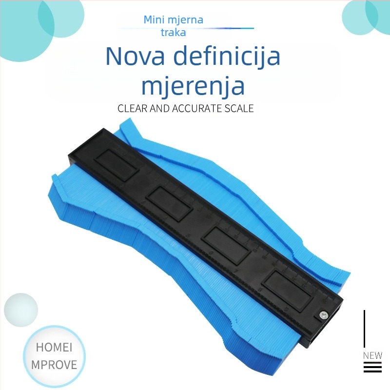 Konturni mjerni ravnalo za stolarstvo, profilni mjerni alat