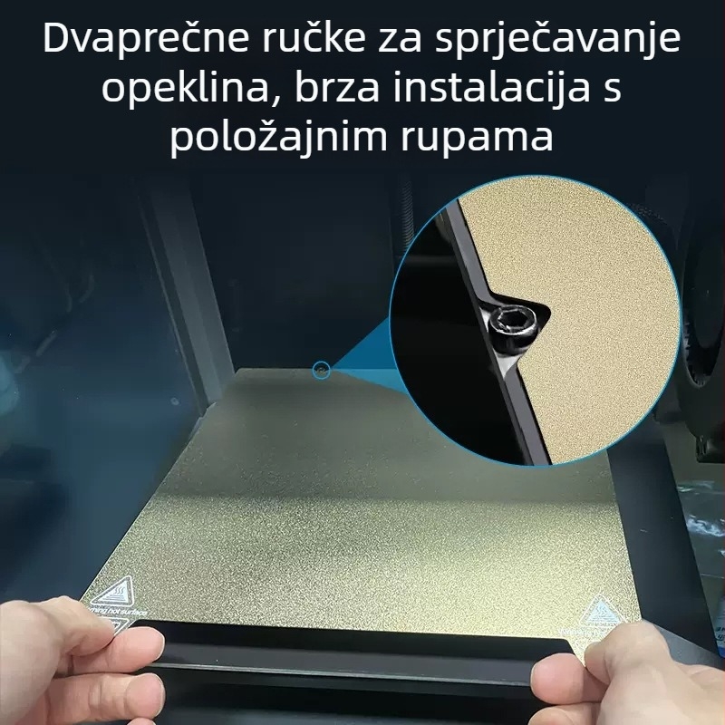 PEI magnetska opružna čelična ploča za ispis s PET-filmom za K1/K1MAX Ender-3S1