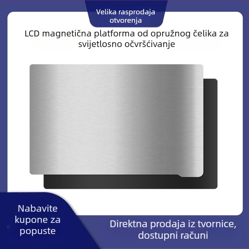LCD/DLP magnetska opružna čelična ploča za Photon/Saturn platformu fotosenzitivne smole
