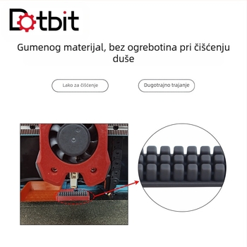 Četka za čišćenje za Voron2.4 mlaznicu (silikon) – Dotbit