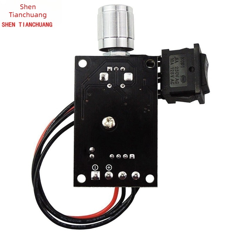 PWM regulator brzine DC motora 6V–24V, 3A, s prekidačem naprijed/natrag