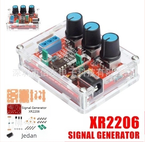 XR2206 generator signala – DIY komplet s kućištem, sinusni val