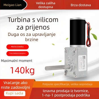 DC motor s reduktorom s D-osi, model 5840-31ZY-D, 21W, 12/24V, dimenzije 58×40 mm, učinkovitost 90%