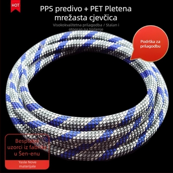 Yaslecai Teleskopska mrežasta cijev za kabelske vodiče – otporna na habanje, vatrootporna, ROHS certificirana, temperaturni raspon -70 do 150°C