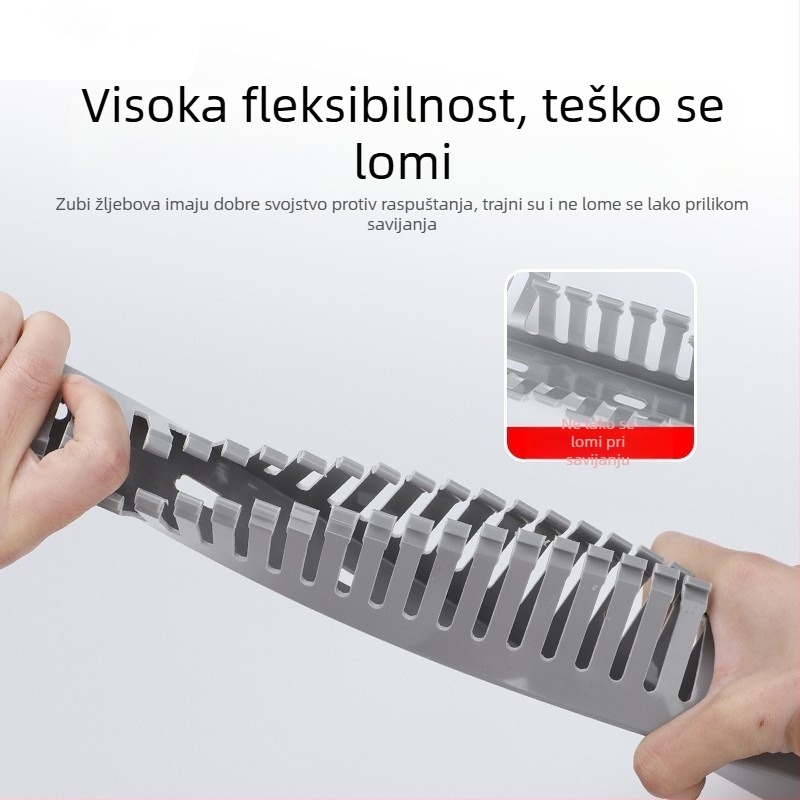 Industrijski PVC kabel-kanal s visokom čvrstoćom i vatrootpornom izolacijom, namijenjen za razvodne ploče i kontrolne ormariće