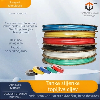 Izolacijska cijev za zatezanje toplinom, PE materijal, otpornost na 125°C, prerada i prilagođavanje dostupno