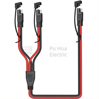 SAE razdjelnik produžni kabel 1-2, 10 AWG napajanje, ETL certificirano, automobilski solarni priključak baterije