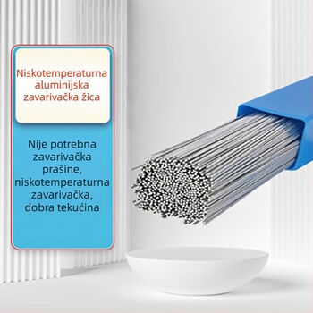 ER4047 aluminijski flux-core elektroda za zavarivanje aluminija, niskotemperaturno zavarivanje, radna temperatura 550–570°C, otpornost na koroziju, visoka tvrdoća, pogodna za spremnike za vodu i aluminijske cijevi