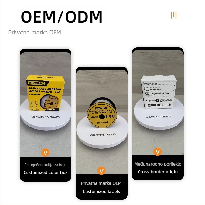 Žica za zavarivanje s fluxom bez plina E71T-GS, čelik, 1 kg kalem za kućno MIG zavarivanje