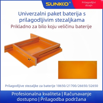 SUNKKO podesivi držač za baterijske pakete 18650/26650/32650, bakelit izolacija