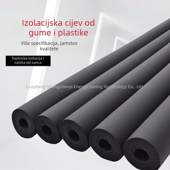 Izolirana cijev od gume i plastike za HVAC i vodovod, zatvorenocijelna, jezgro NBR/PVC, -40 do 110°C, toplinska vodljivost 0,031 W/mK