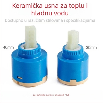 Keramički ventil za mešanje vode – pribor za slavinu, moderan minimalistički stil, Nine Cardi, mogućnost prilagodbe