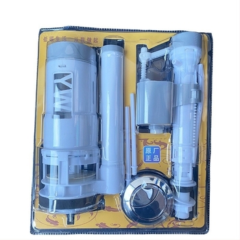 Set pribora za spremnik WC: odvodni ventil, gumb za ispiranje i ulazni ventil; plastični materijal; marka Yu Xin; moderan jednostavan stil