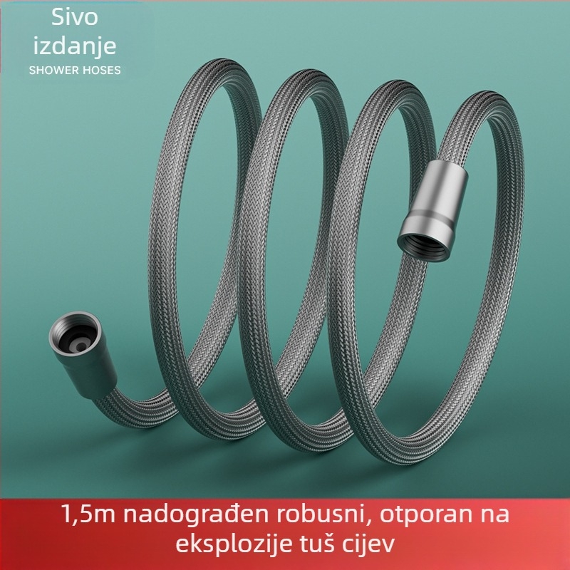 Najlon tuš cijev - univerzalna, PVC, navojni spoj, moderni minimalistički stil