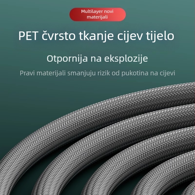 Najlon tuš cijev - univerzalna, PVC, navojni spoj, moderni minimalistički stil