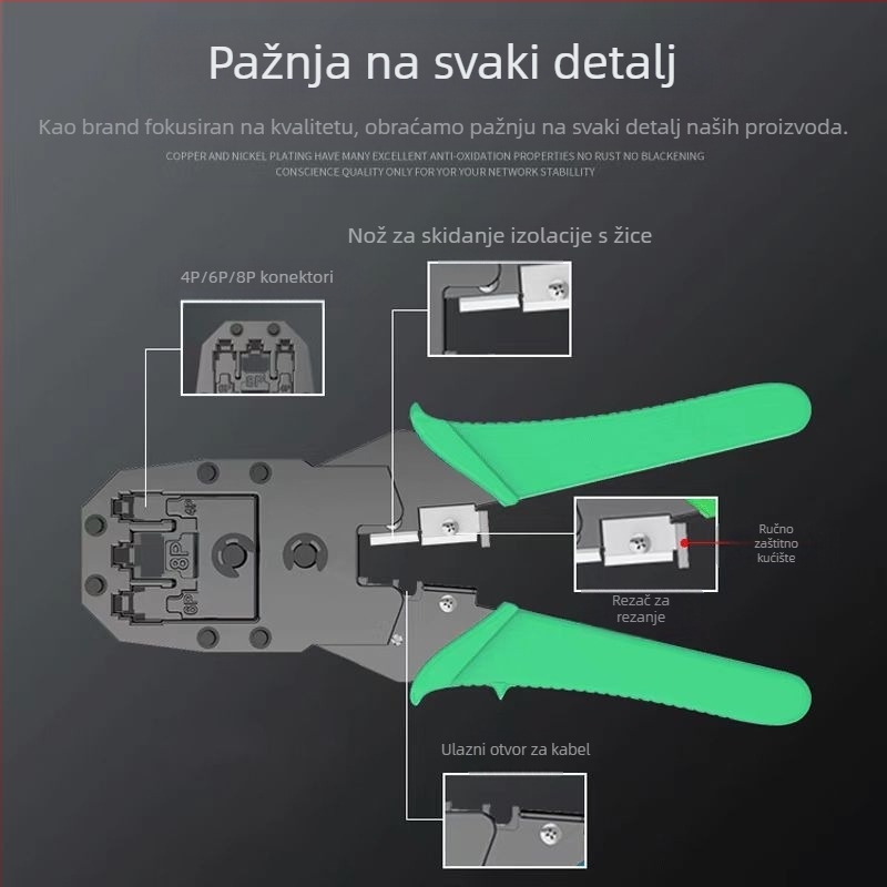 Ninety-nine RJ45 kliješta za krimpiranje, tri u jednom za žice