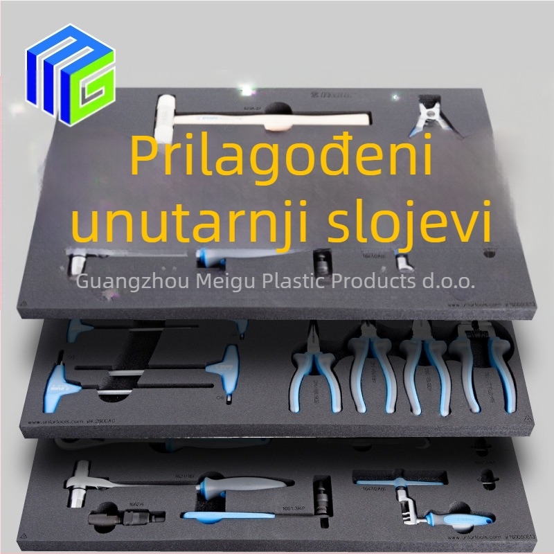 Mg Meigu PP plastična kutija za alate – otporna na udarce, vodootporna, zaštita od padova, nosivost 20-120