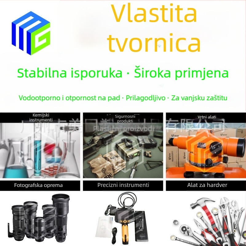 Mg Meigu PP plastična kutija za alate – otporna na udarce, vodootporna, zaštita od padova, nosivost 20-120