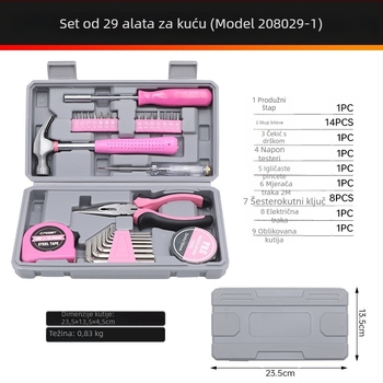 CREST/Ryder 29-dijelni višefunkcionalni alatni set od karbonske čelika za kućnu upotrebu