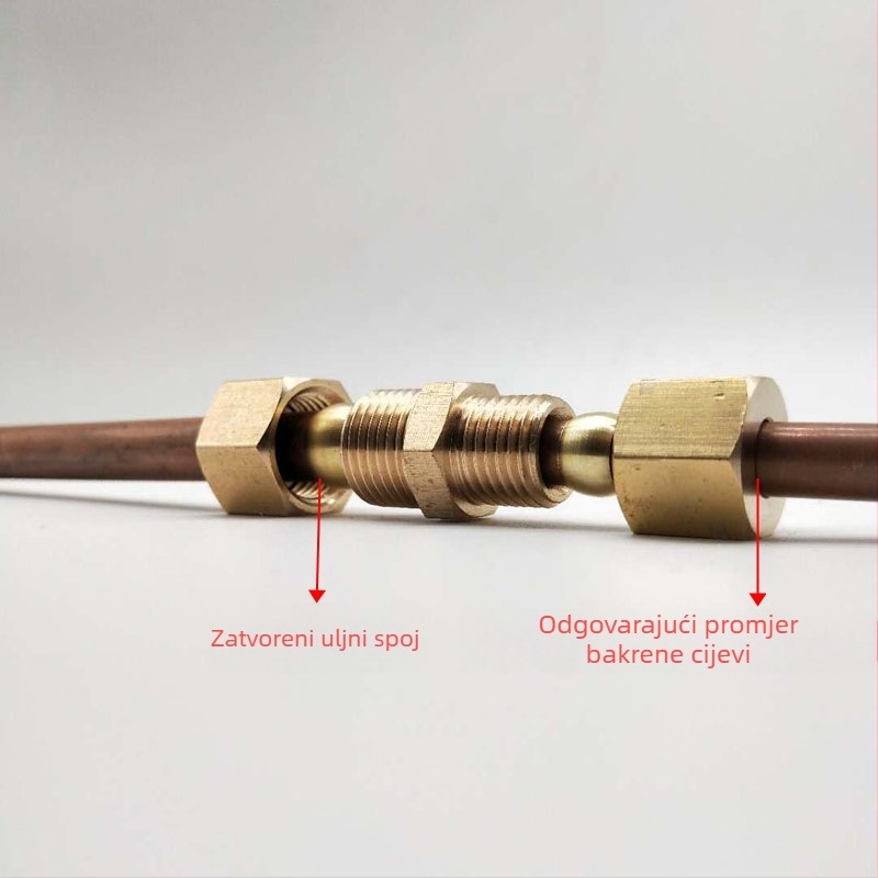 Reduktivni spoj bakrene cijevi s brzim spojem, visok tlak