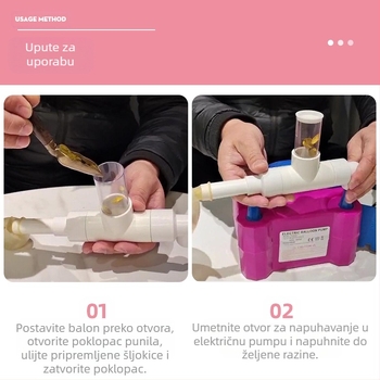 Prozirno punjenje balona s šljokicama, svečane dekoracije – višefunkcionalno plastično punjenje