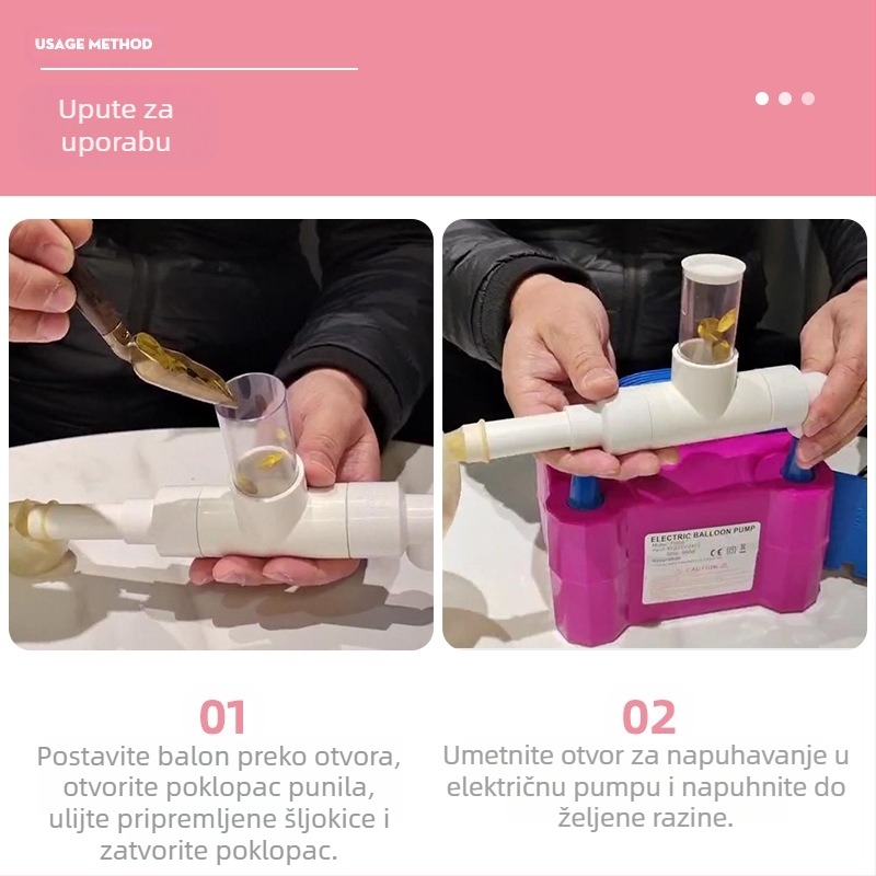 Prozirno punjenje balona s šljokicama, svečane dekoracije – višefunkcionalno plastično punjenje