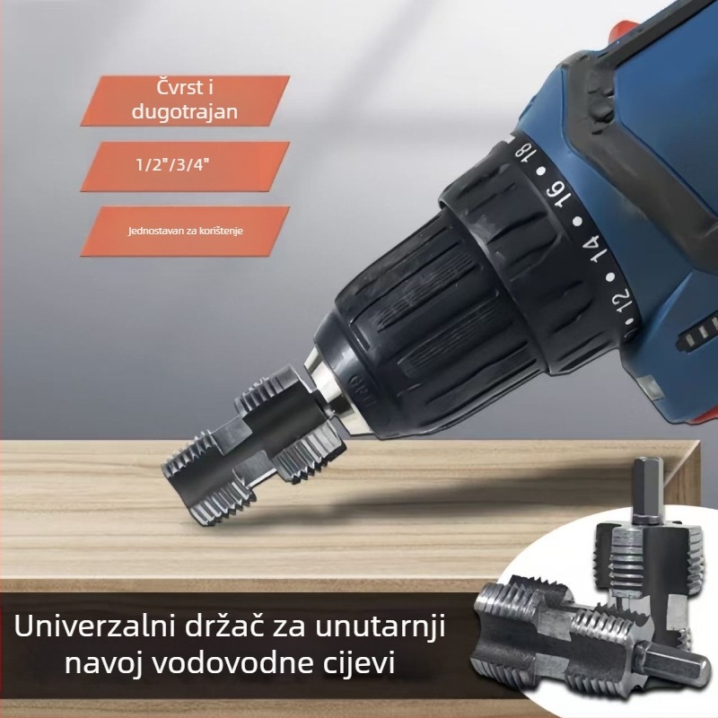 Alat za unutarnji navoj PPR vodovodnih cijevi – električni i ručni rad za PVC plastične cijevi