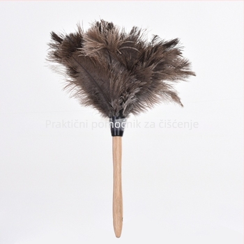 Dust Duster s perjem strusa, okrugla glava — Marka: New Feathers