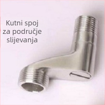 Dodatak za tuš kadu, 304 nehrđajući čelik, brušeni završni sloj, podesivi protok vode, nazivni tlak 1.6, dodatak za kadu