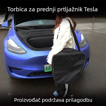 Model Y prednja torba za skladištenje u prtljažniku, vodootporna, sklopiva, s ručkom