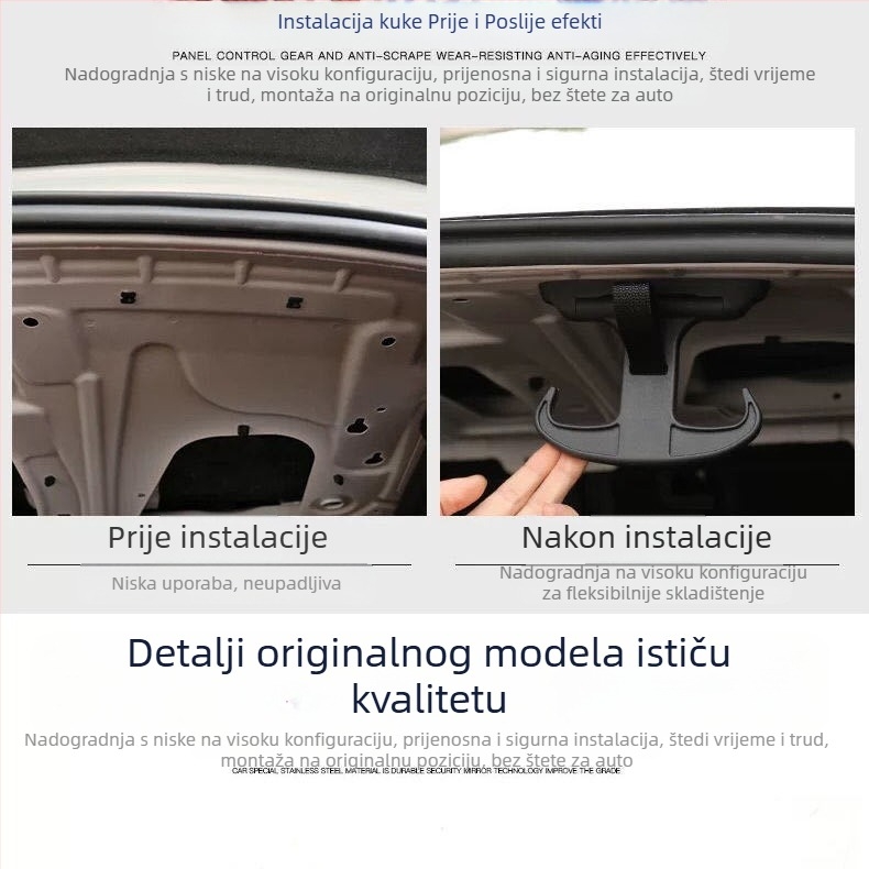 DX Plastična kuka za prtljažnik za Audi A4/A5/A6/A7 – Model 2656, bez logotipa