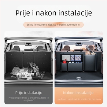 Kožni organizator za prtljažnik, viseći tip, vodootporan, univerzalna kompatibilnost, mogućnost ispisa logotipa