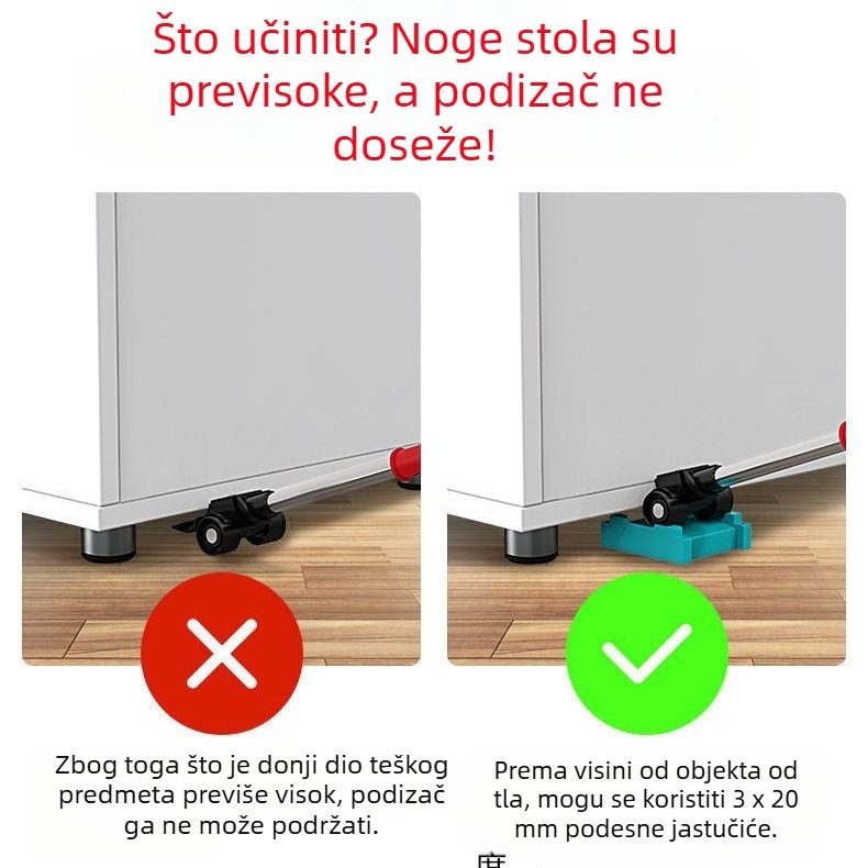 Premosni alat za premještanje namještaja s univerzalnim kotačićima – alat za premještanje kreveta i kauča (Marka: Drugo; Materijal: Drugo; Set: Drugo; Opseg korištenja: Vidi opis; Primjena: Domaća upotreba)