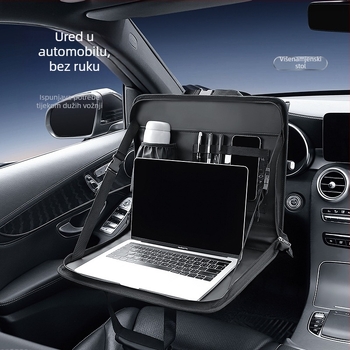 Držač za tablet i prijenosno računalo u automobilu s kožnim malim stolom, Model SN961, Višenamjenski, Personalizacija logotipa