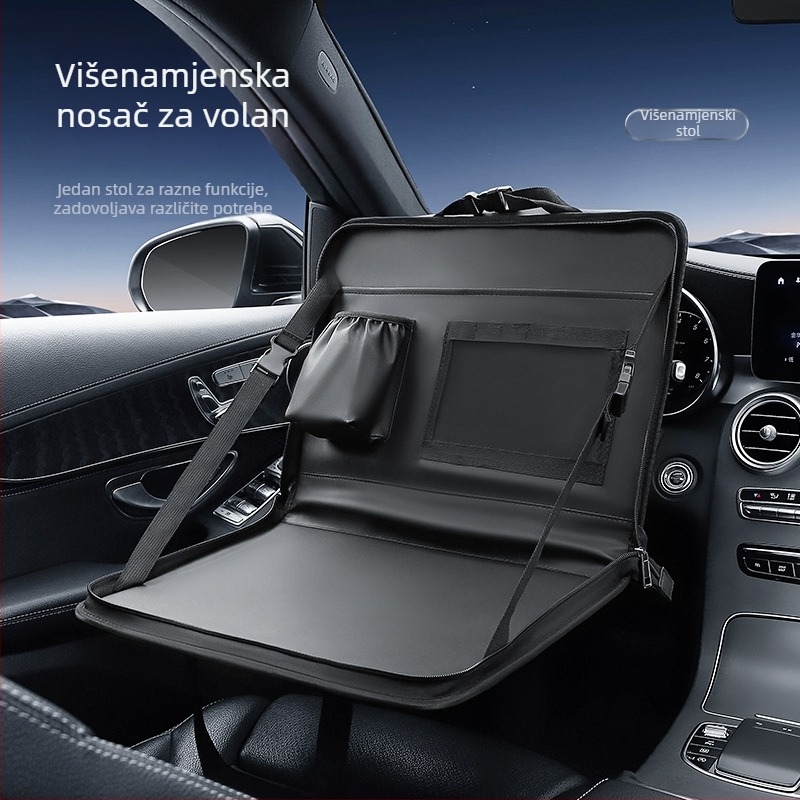 Držač za tablet i prijenosno računalo u automobilu s kožnim malim stolom, Model SN961, Višenamjenski, Personalizacija logotipa