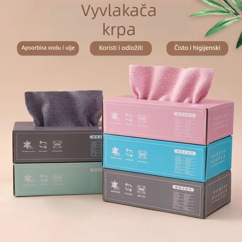 Kuhinjska krpa od mikrovlakana za posuđe i zdjele, dvostruka upotreba mokro/suvo, periva