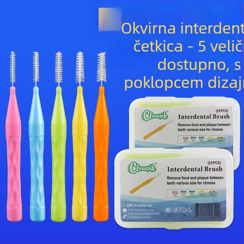 I-oblik interdentalna četkica za prostore između zuba — ručna, 100 komada, Cleanpik