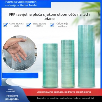 Prozirni FRP panel za osvjetljenje krova staklenika – otporan na vatru