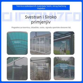 Prozirni FRP panel za osvjetljenje krova staklenika – otporan na vatru