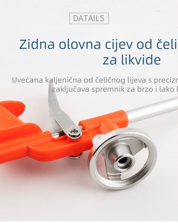 Pištolj za poliuretansku pjenu za vrata i prozore – produžen, lako se čisti; Materijal: plast/metal; Namjena: brtvljenje
