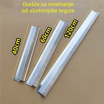 Plošna nivelirajuća špahtla s pločom od nehrđajućeg čelika i ručkom od čelika | Model 011