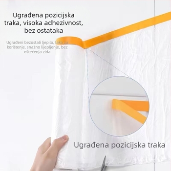 Jednokratna plastična zaštitna navlaka za namještaj, prozirna, s otiskom logotipa i prilagodbom