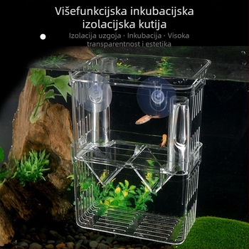 Akrilna inkubacijska kutija za akvarijske ribe – inkubacija i izolacija, različiti stilovi